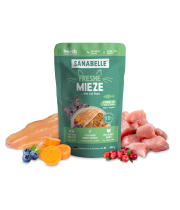 Šlapias ėdalas katėms su upėtakiu, kalakutiena ir vištiena 100g